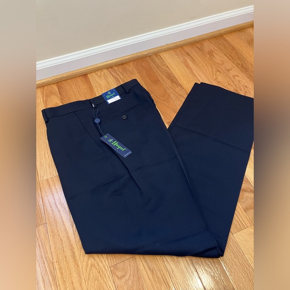 Haspel Blue Navy Men’s Dress Pants size 31-32 - Picture 1 of 4